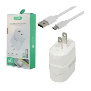 Combo cargador buytiti con cable tipo c, carga rápida de 30w, usb 3.1…