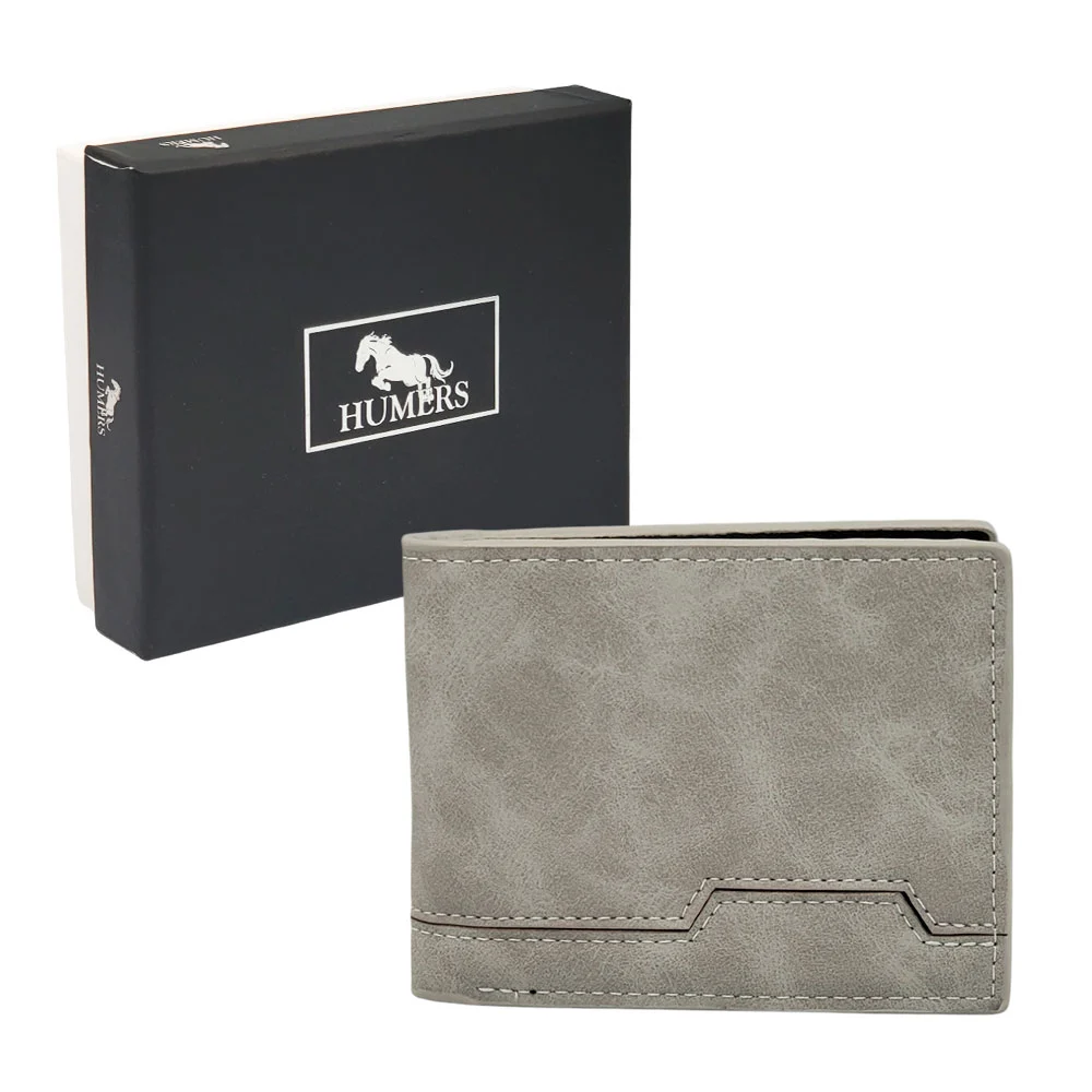 Cartera de vinil humers para caballero, variedad de colores / h4122