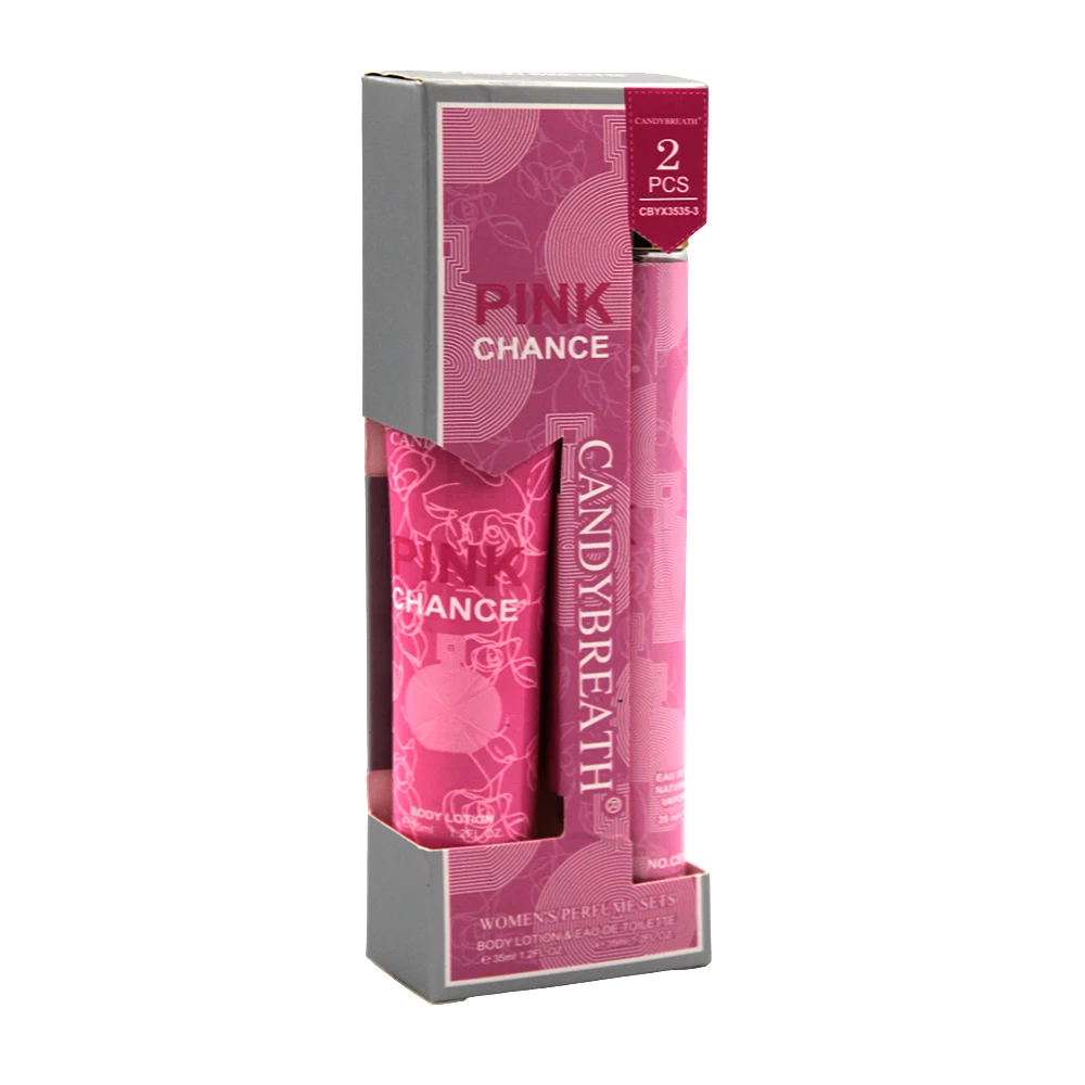 Kit perfume pink chance de bolsillo de 35ml + loción pink chance de 35ml / candybreath / cbyx3535-3
