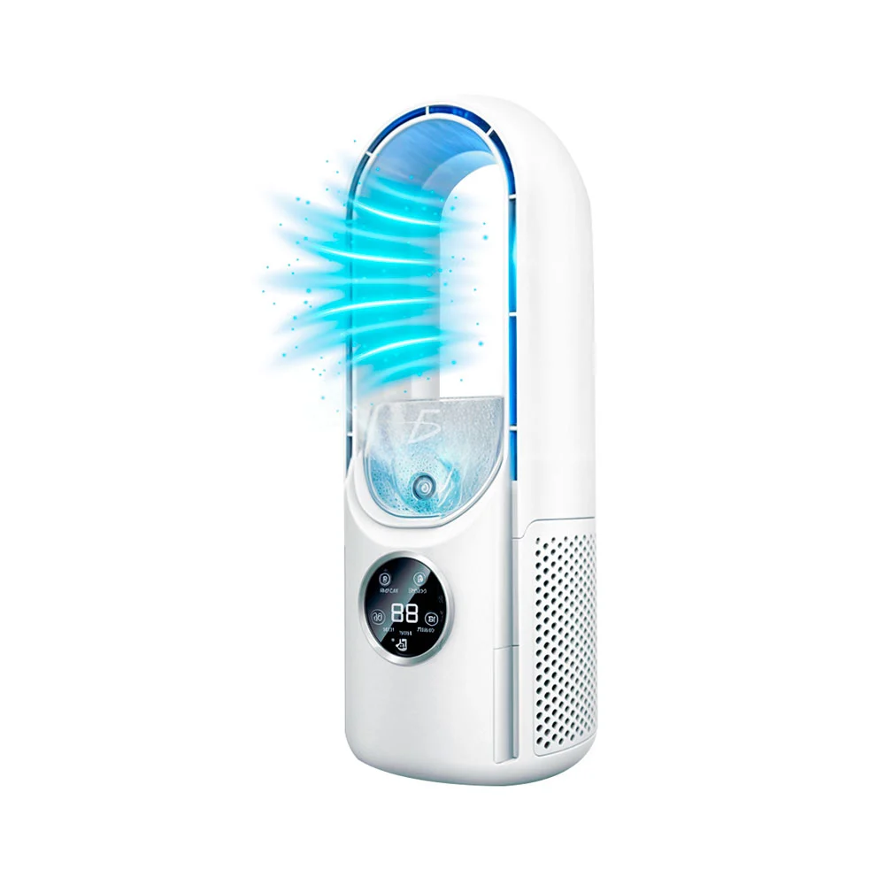 Ventilador sin aspas con 6 velocidades y humidificador