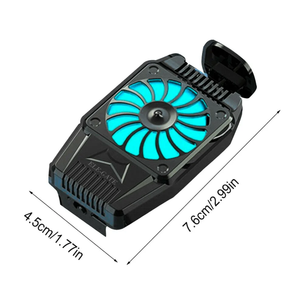Ventilador ajustable a celulares, sistema silencioso, alto rendimiento de enfriamiento / clr.h15