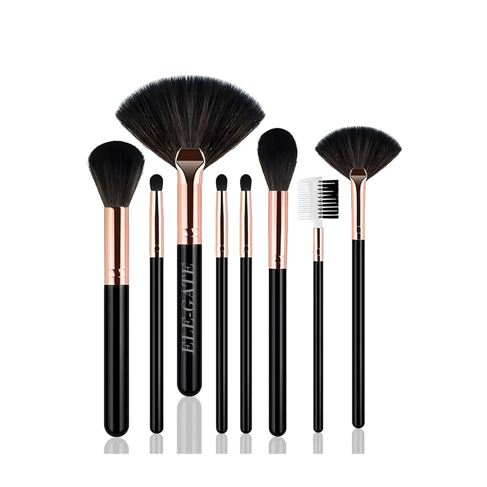 Set de 7 brochas para maquillaje, incluye cepillo para pestañas y cejas, variedad de colores / cos.07