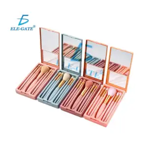 Estuche rectangular con espero, 5 modelos de brochas diferentes, en v…