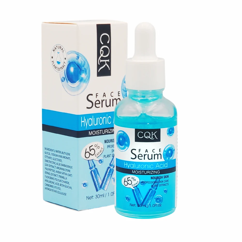 1pza Suero facial cqk hidratante con ácido hialurónico, 30ml / cqk-1660