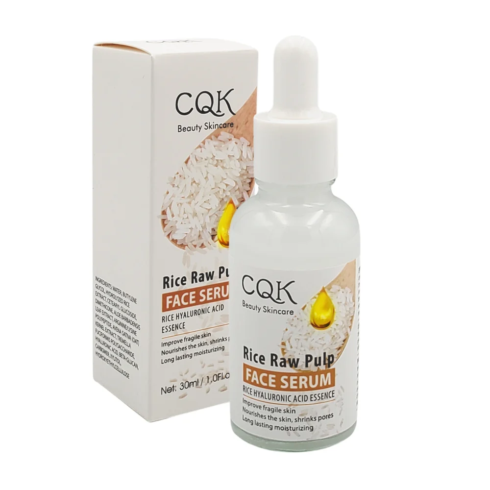 1pza Suero facial cqk hidratante con esencia de ácido hialurónico de arroz, 30ml / cqk-1745