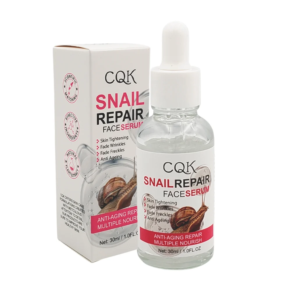 1pza Suero facial cqk anti-envejecimiento con esencia de caracol repara y nutre la piel, 30ml / cqk-1875