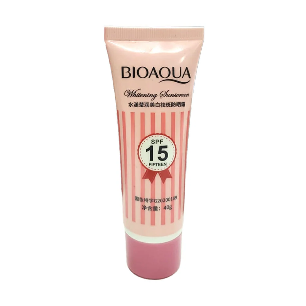 Bloqueador bioaqua con fps 15 protector solar 40g / bqy45190