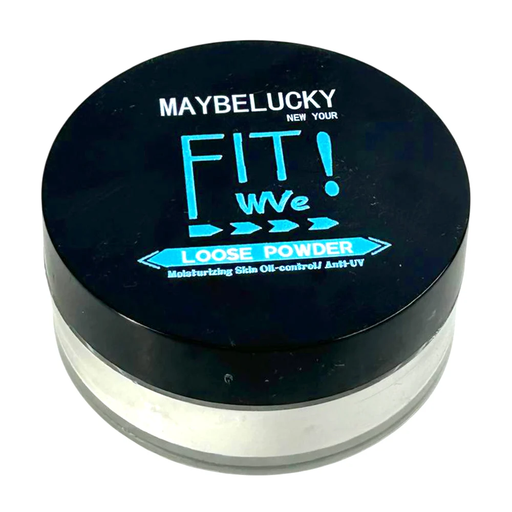 Polvo translúcido fijador de maquillaje con efecto matte, variedad de tonos / maybelucky fit we