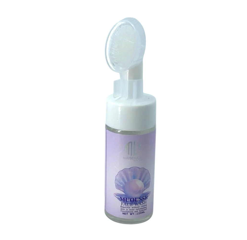 Mousse espuma facial limpiadora con extracto de perlas para recuperar el tono natural de la piel, 120ml / maybelucky / cy-210501