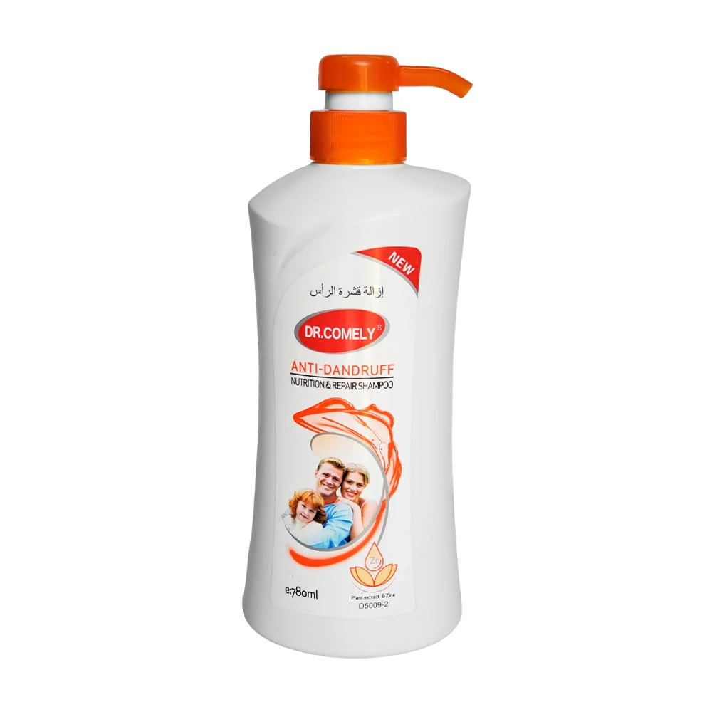 Shampoo reparador anti caspa dr.comely con extracto de plantas, 780ml / anti-dandruff / d5009-2