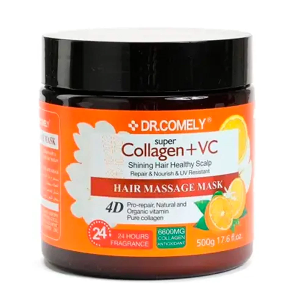 Mascarilla capilar reparadora dr.comely con extracto de colageno y vitamina c, 500g / collagen + vc / d5016-3