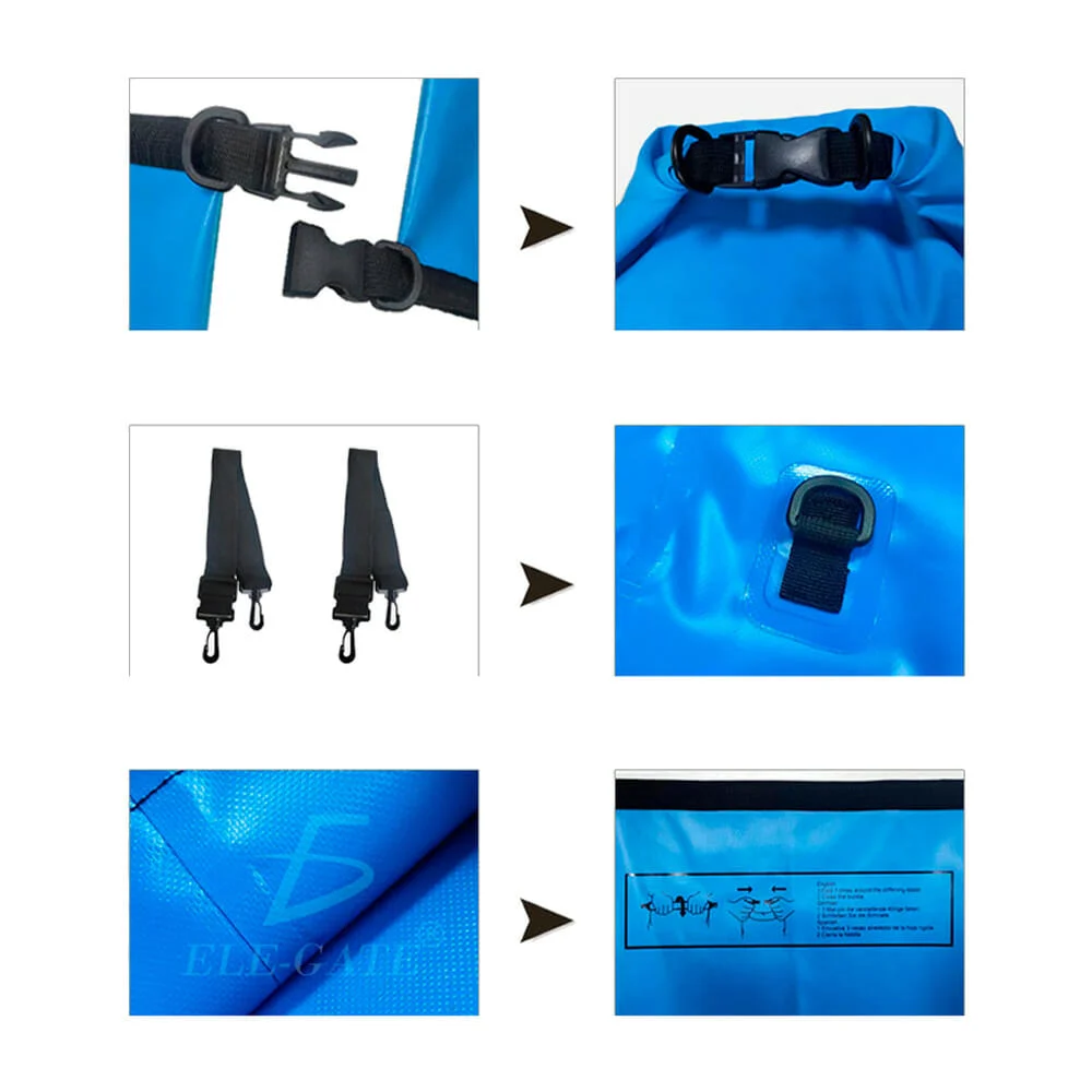 Bolsa impermeable multifuncional ocean pack ele-gate con capacidad de 5 litros, variedad de colores / dep.40.5.l