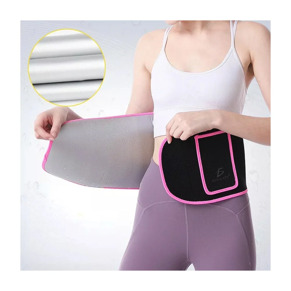 Faja reductora de cintura para mujer con velcro y bolsa para teléfono celular