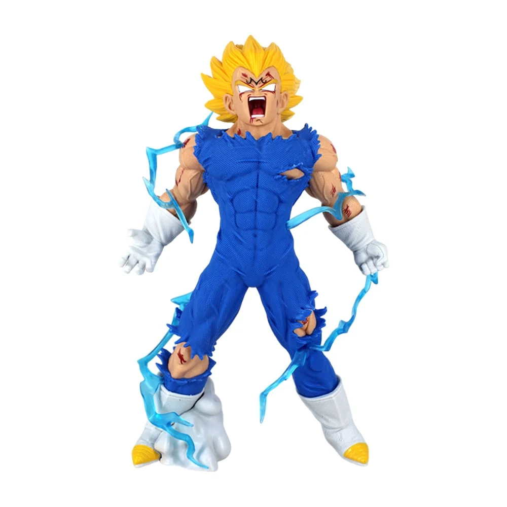 Figura dragon ball coleccionable de 27cm con forma vegeta super saiyan majin 2 / demonize vegeta iv / dm4159