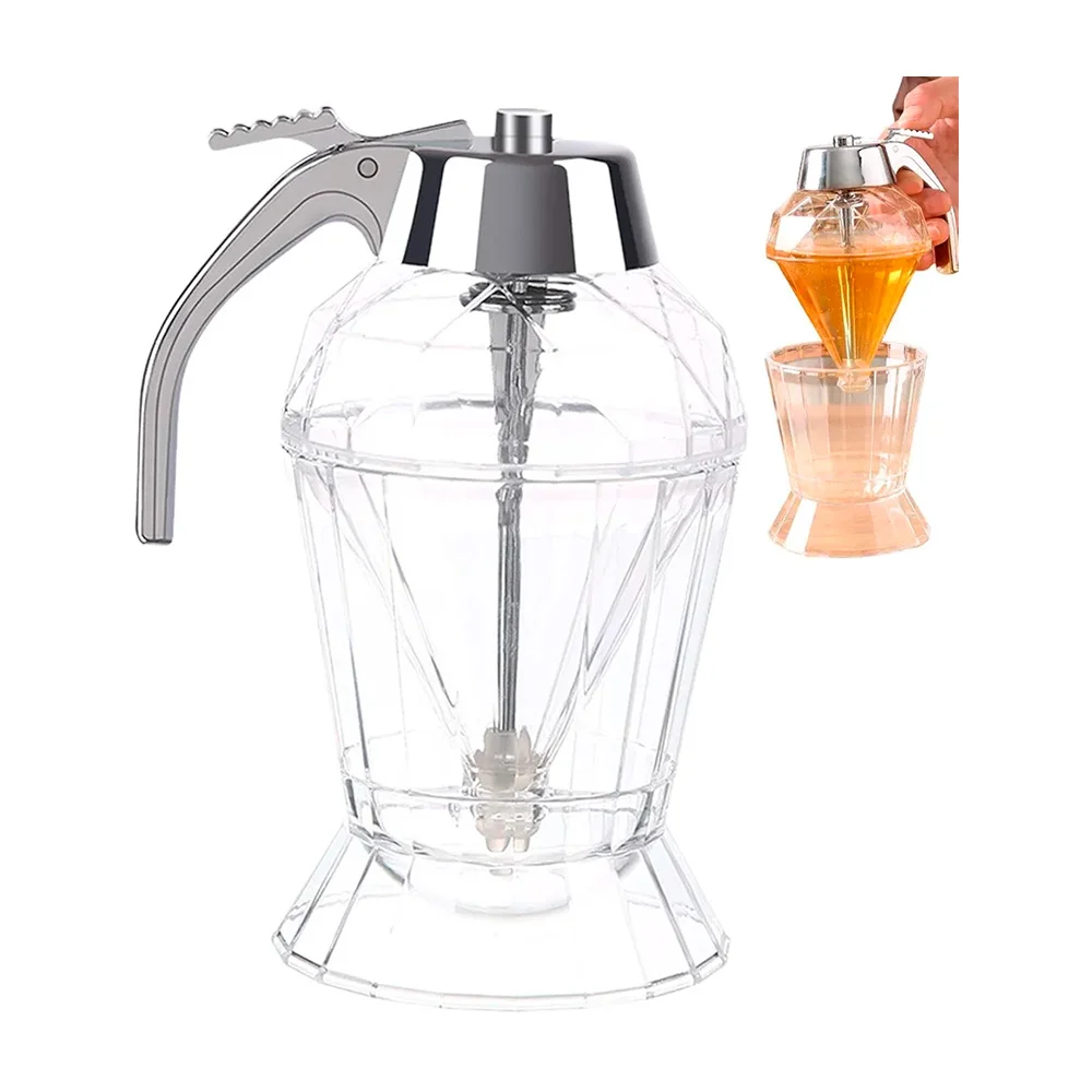 Botella - dispensador transparente, para miel o jarabe, multifuncional / honey dispenser