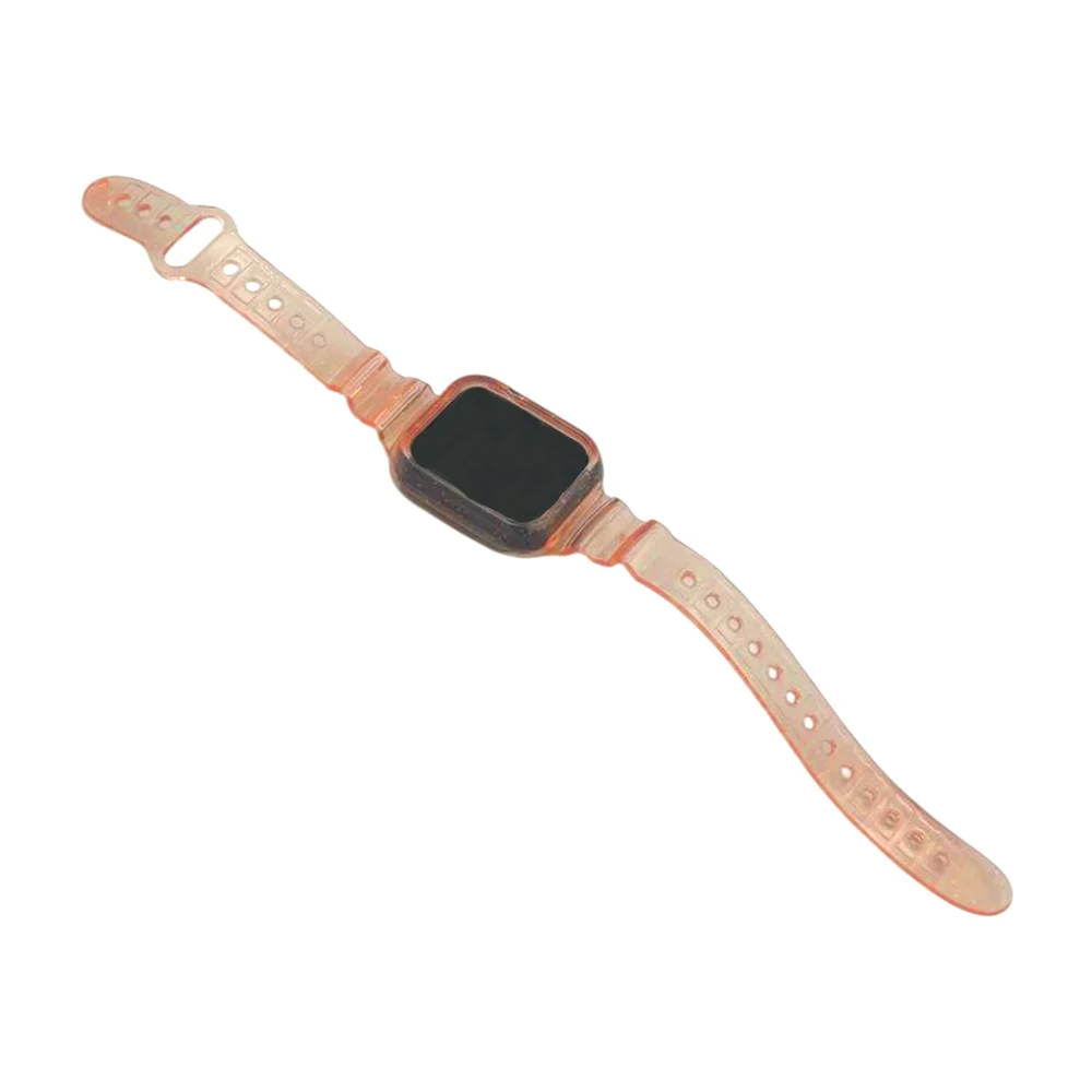 Reloj digital tipo smart watch con correa de plástico transparente / dzb-3202