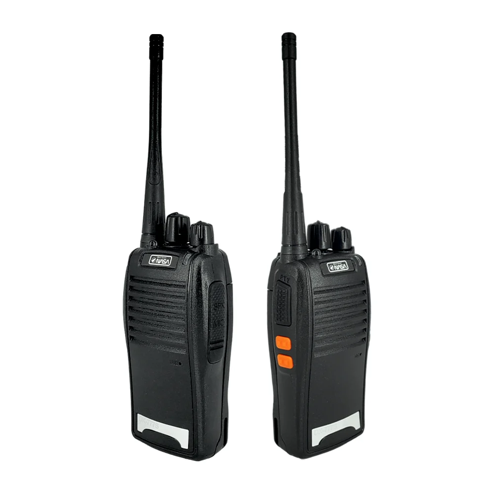 Radio walkie talkie de largo alcance con antena, batería, luz led y accesorios / dx-777s / works smart nasa