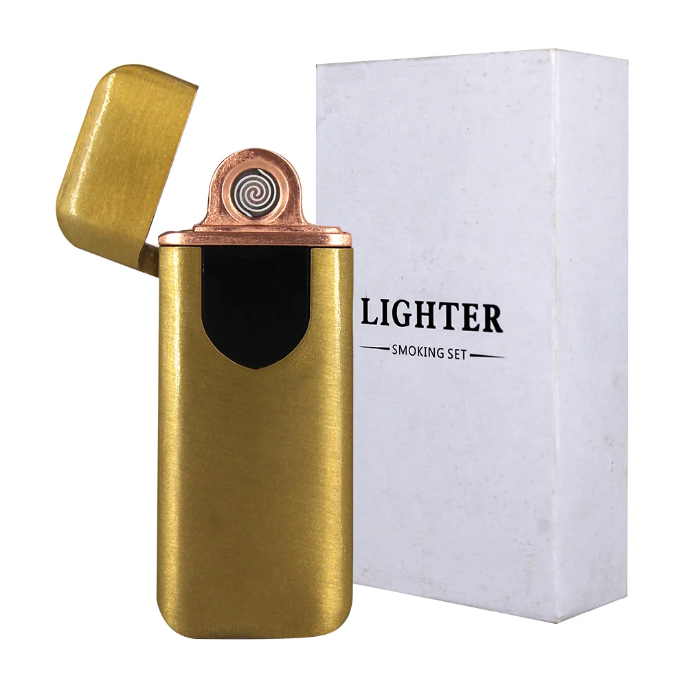 Encendedor eléctrico touch + cable de carga usb / lighter smoking set / dyq9505