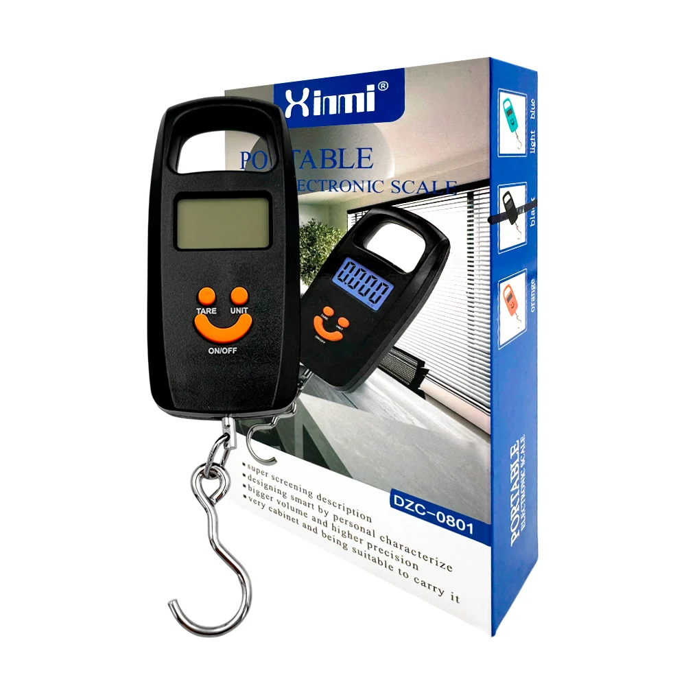 Bascula xinmi portátil digital para maletas, variedad de colores / portable electronic scale / dzc-0801