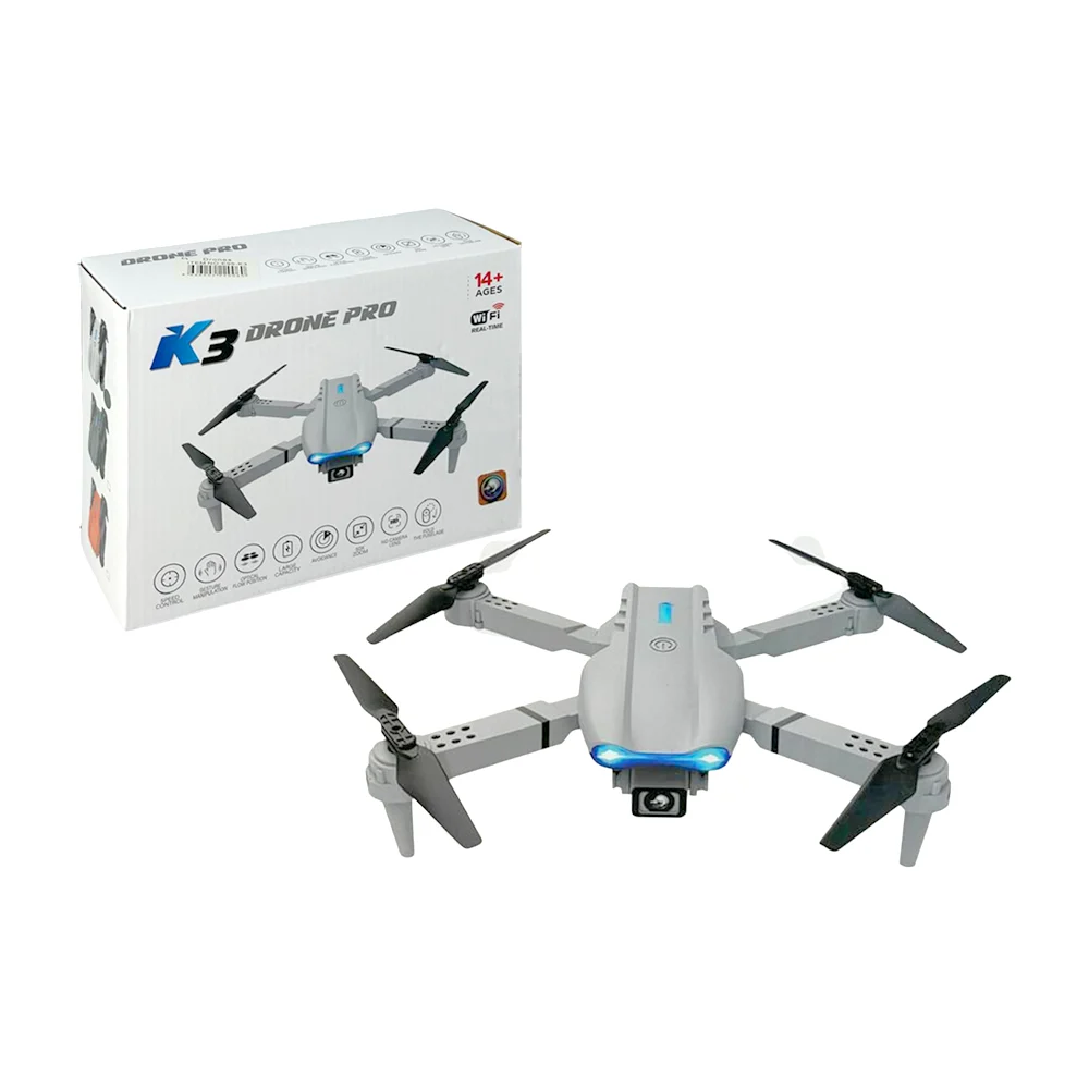 Dron e99 pro con cámara, cuatro hélices y control remoto, variedad de colores / e99 drone pro