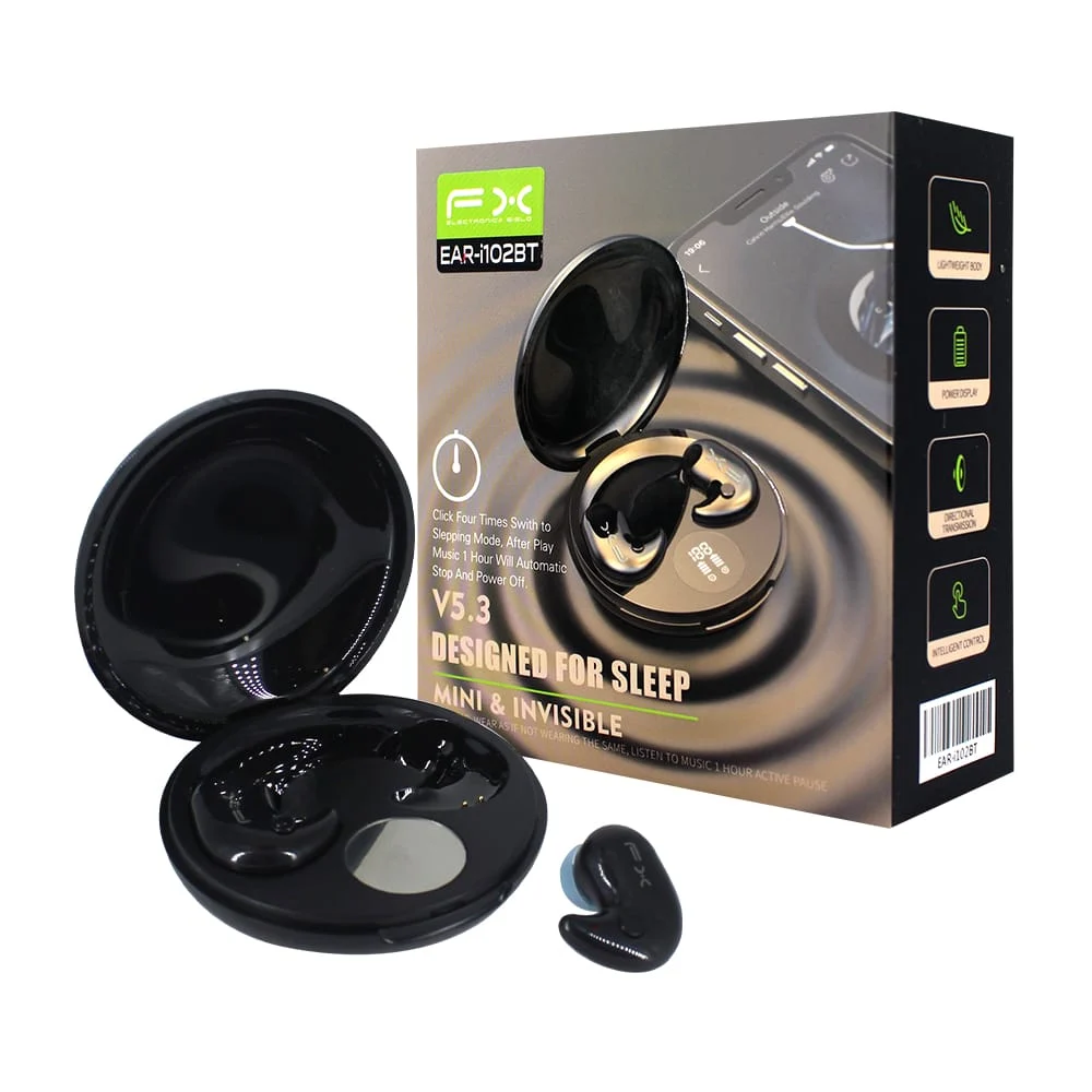Audífonos inalámbricos bluetooth diseñados para dormir + estuche de carga / designed for sleep ear-i102bt