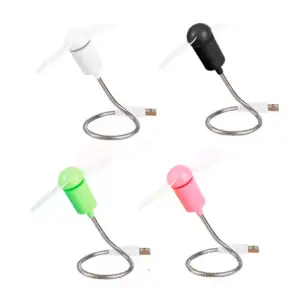 Ventilador usb flexible y portátil con hojas suaves, 28cm, variedad d…