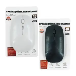 Mouse optical 4d inalámbrico bluetooth usb, en color negro o blanco /…