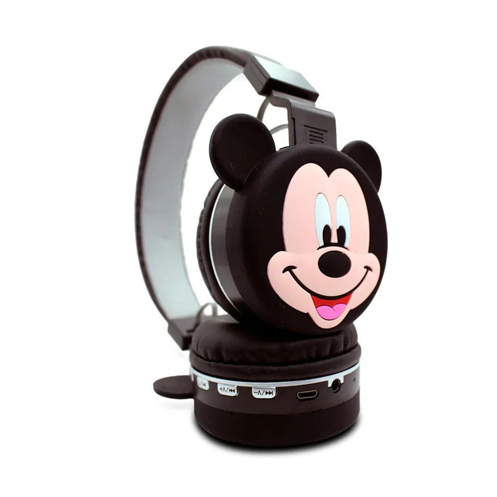 Audífonos diadema bluetooth sound wireless con diseño de mickey o minnie mouse / ah-806l / fr-4003