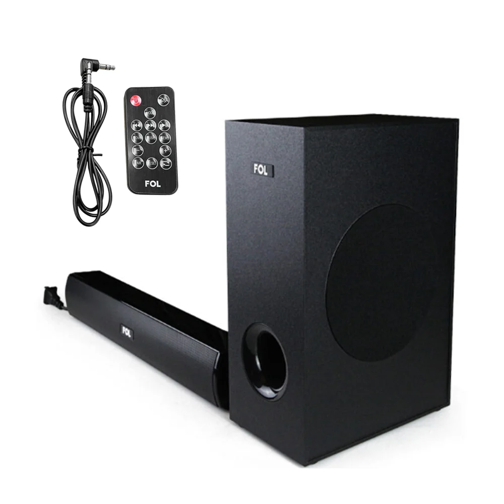 Barra de sonido fol con bluetooth, pantalla digital, entrada usb y entrada auxiliar, 4 pulgadas, variedad de colores / fs-m252