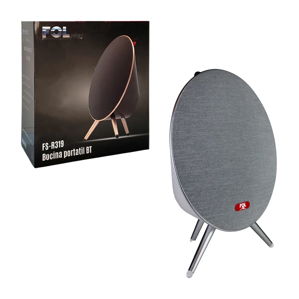Bocina fol pro portátil de medio círculo - disco diseño minimalista, entrada usb, tf, auxiliar, radio fm, variedad de colores / fs-r319 / bocina portatil bt