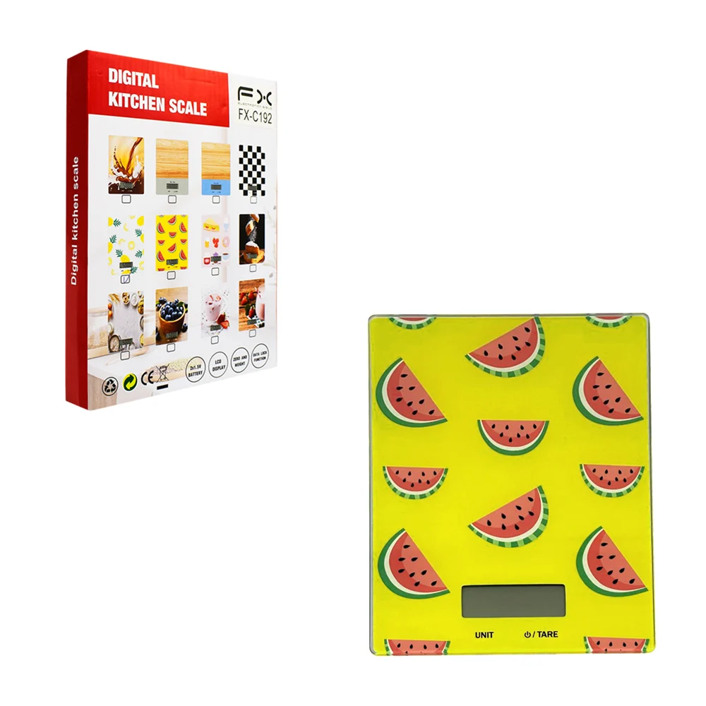 Báscula electrónica digital rectangular con capacidad de 10kg, variedad de modelos / digital kitchen scale