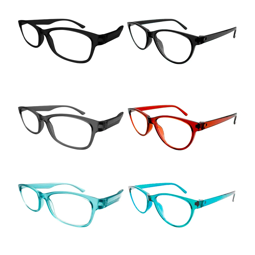 Lentes / gafas unisex con aumento para lectura y armazón completo, variedad de graduaciones y colores / g6167 / g6166 / g6169