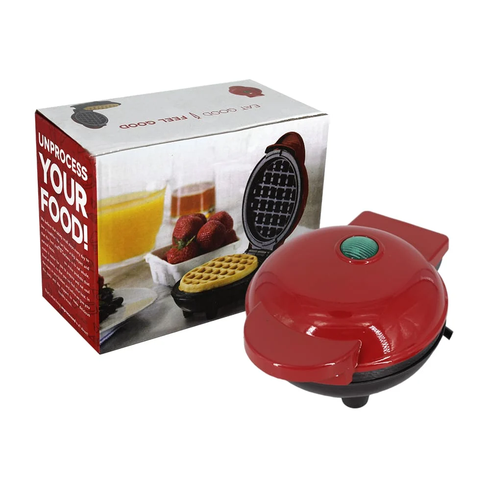 Waflera eléctrica de 4 pulgadas para hacer wafles redondos, 350w / mini maker / ks-46