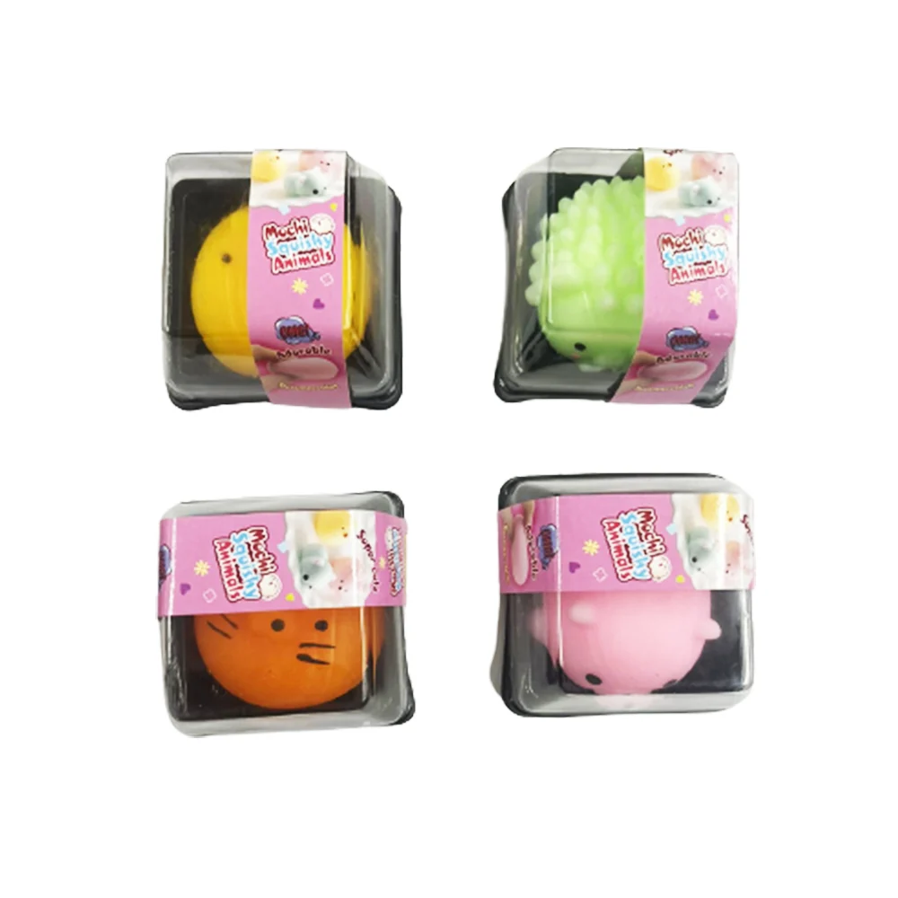1pza Squeeze juguete antiestrés en forma de animales, variedad de colores / mochi squishy animals / z-11