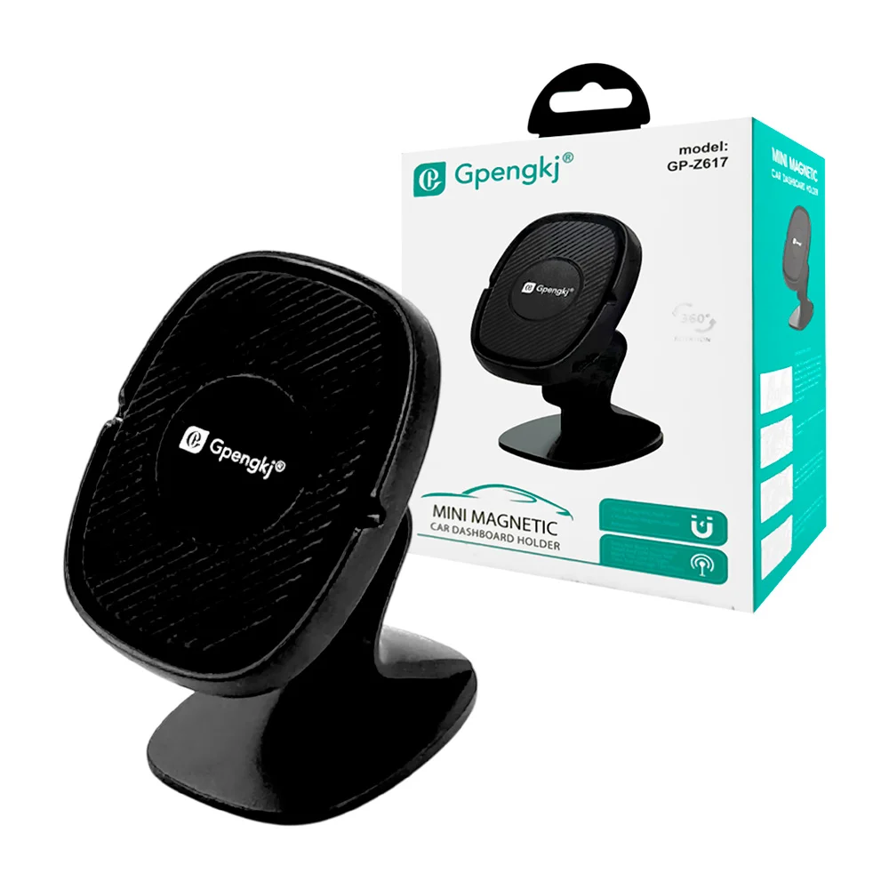 1pza Soporte pequeño para teléfono, magnético, con base adherible para coche, variedad de usos / gp-z617 / 16899