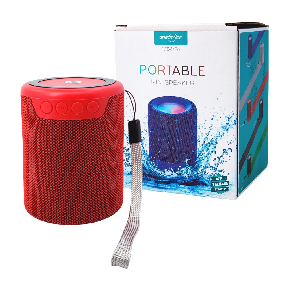 Mini bocina cilíndrica bluetooth greatnice con puerto usb-ft, variedad de colores / gts-1676