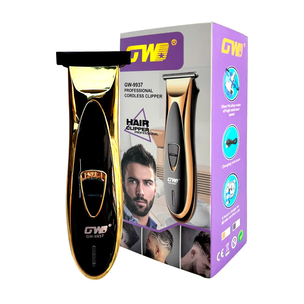 Máquina rasuradora inalámbrica con 3 peinetas intercambiables para el cabello / gw-9937