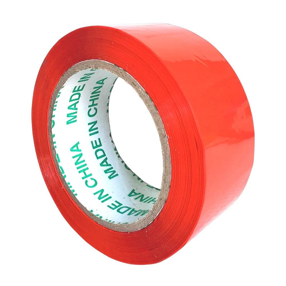 1pza Rollo de cinta adhesiva en color rojo para empaque, 4.8cm de grosor, 150m / h1136 / cinta-200-l / 200-l