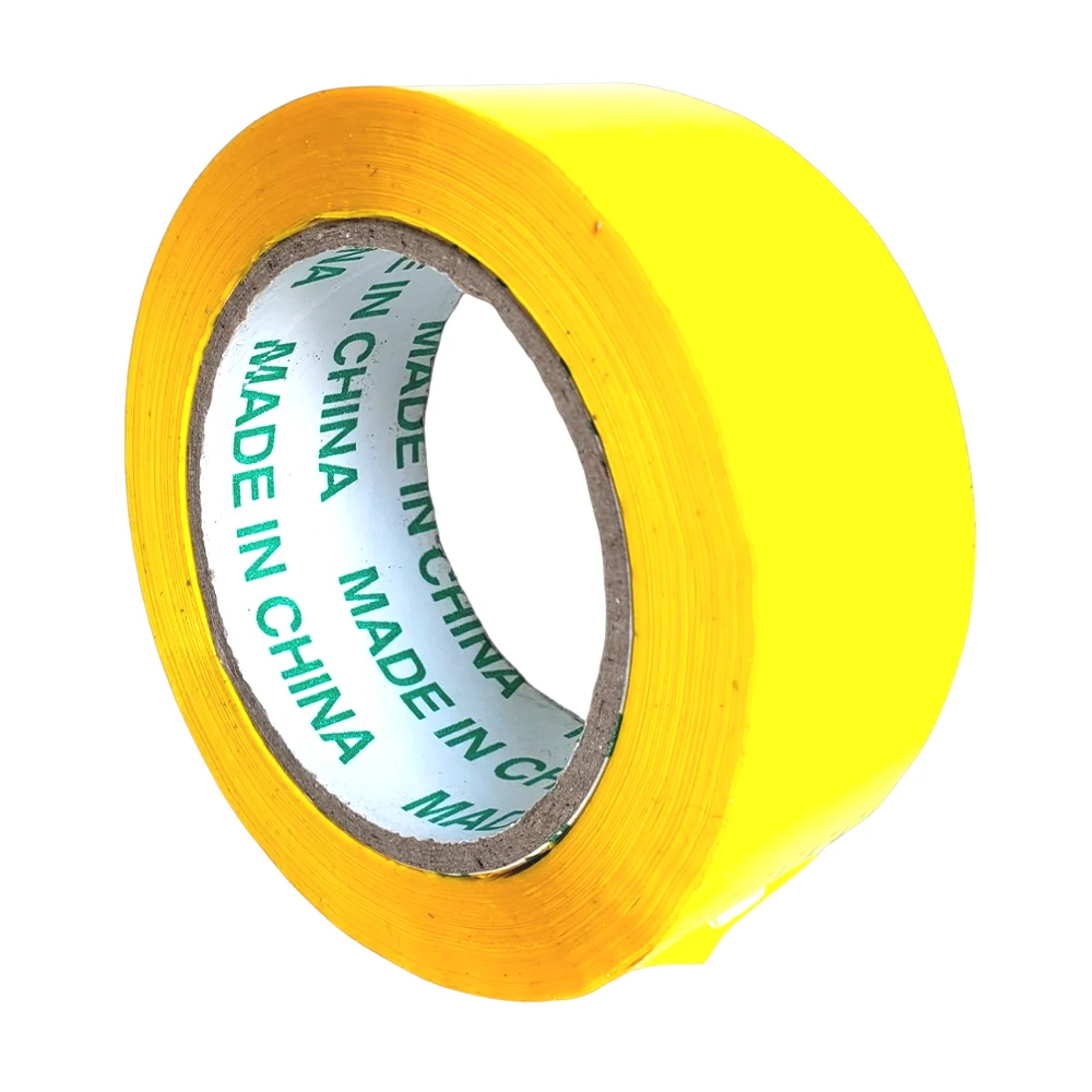 1pza Rollo de cinta adhesiva en color amarilla para empaque, 4.8cm de grosor, 150m / h1137 / cinta-200-n / 200-n