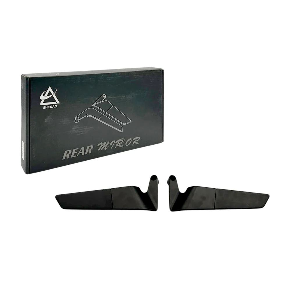 Paquete con 2 espejos retrovisores de alerón en tamaño pequeño de 22cm para motocicleta / rear mirror / gs-639