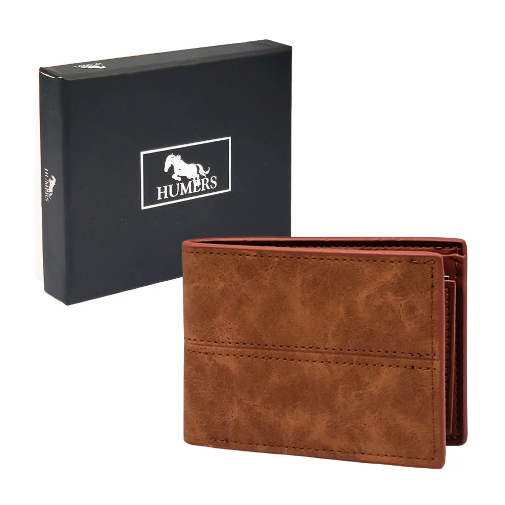 Cartera de vinil humers para caballero, variedad de colores / h4227