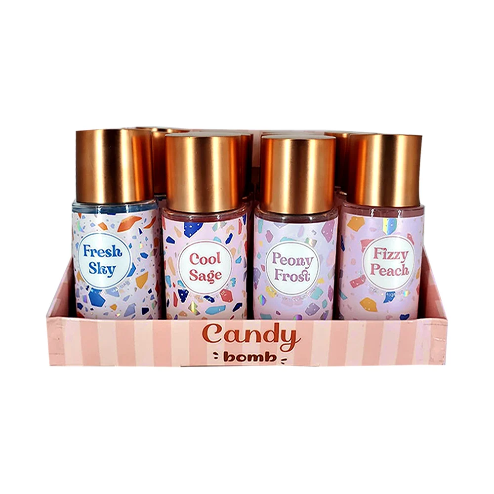Perfume corporal candy bomb-pink in sweet de 88ml para dama, variedad de aromas / h828