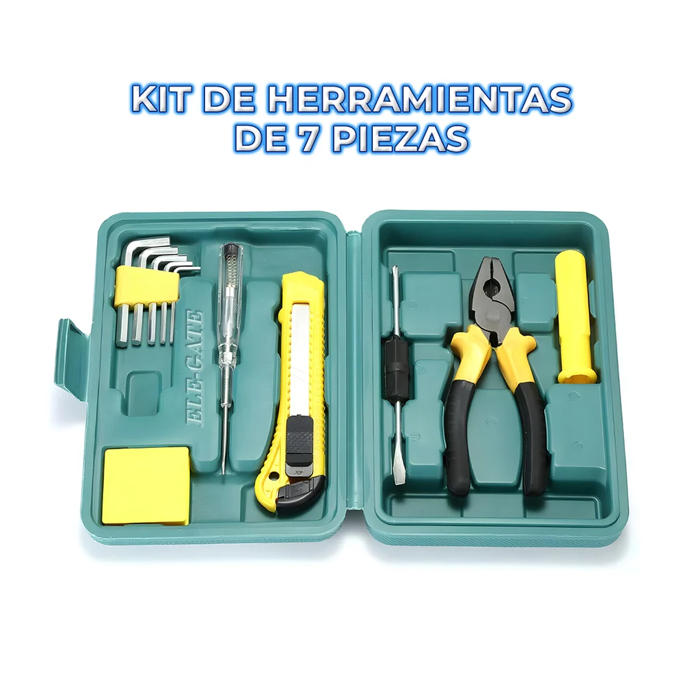 Kit 7 piezas de alta calidad herramienta para reparaciones del hogar / herm.20