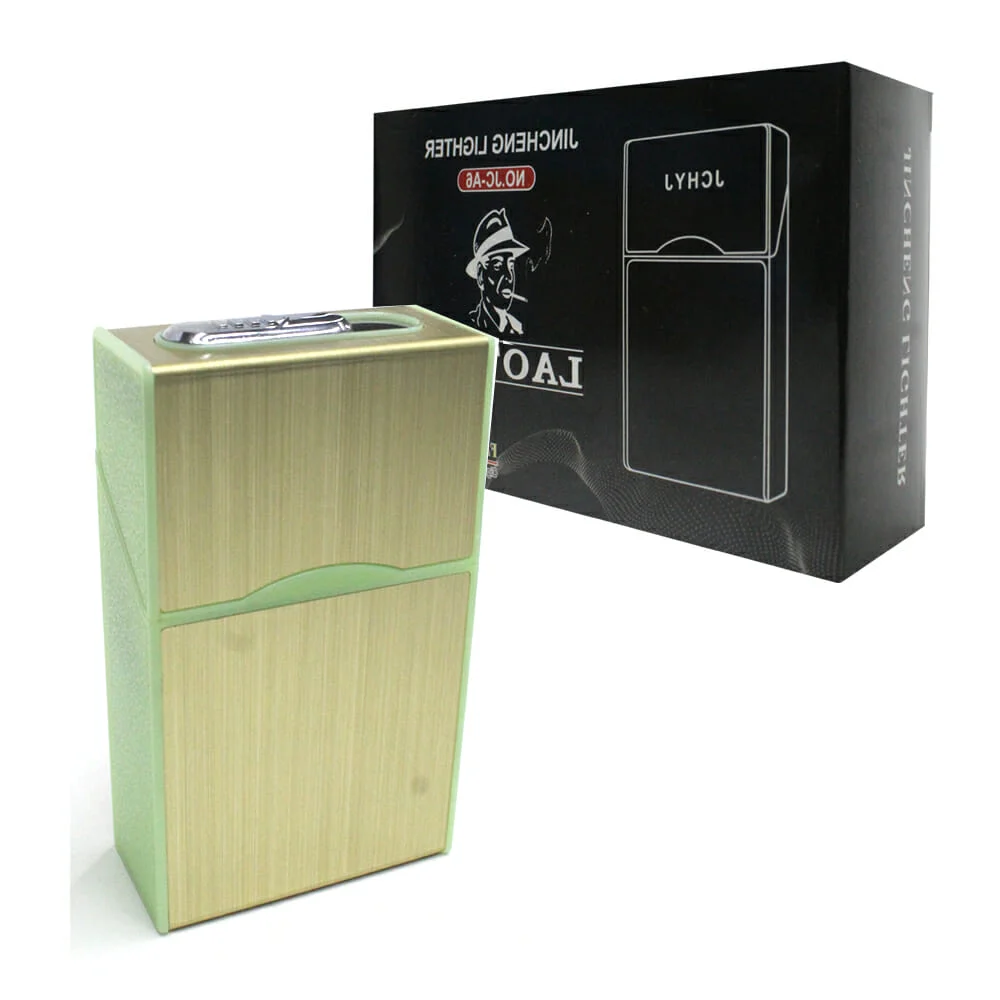 Cigarrera encendedor de resistencia recargable jincheng lighter, variedad de colores / jc-a6