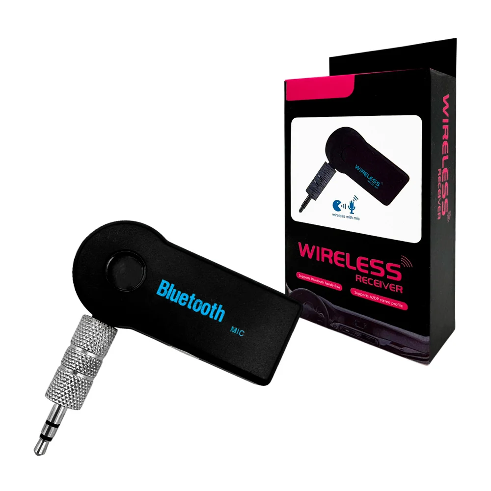 1pza Emisor / receptor de plástico, con entrada v8 y auxiliar doble, variedad de usos / wireless receiver / hl