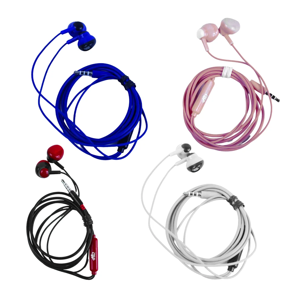 Audífonos manos libres alámbricos con sonido estéreo, variedad de colores / aud8520