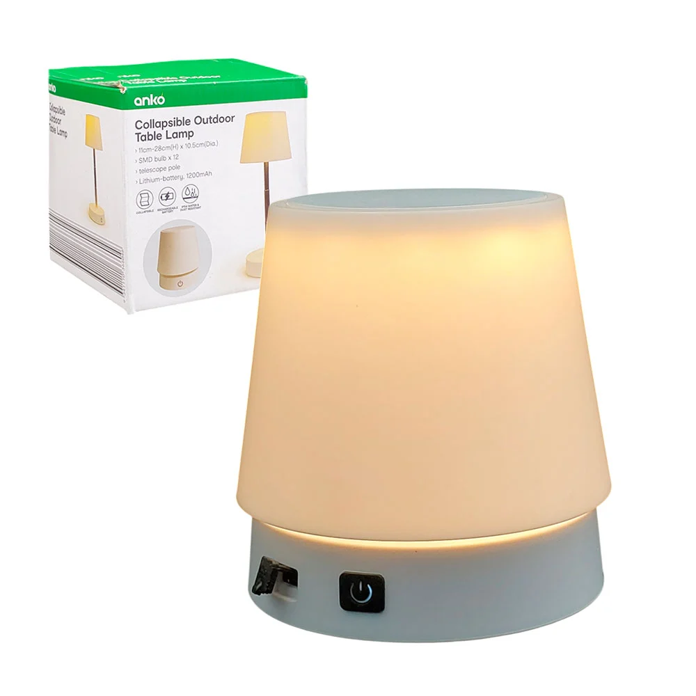 Lámpara led plegable para escritorio, 11-28cm, 1200mah / collapsible outdoor table lamp / lam8698