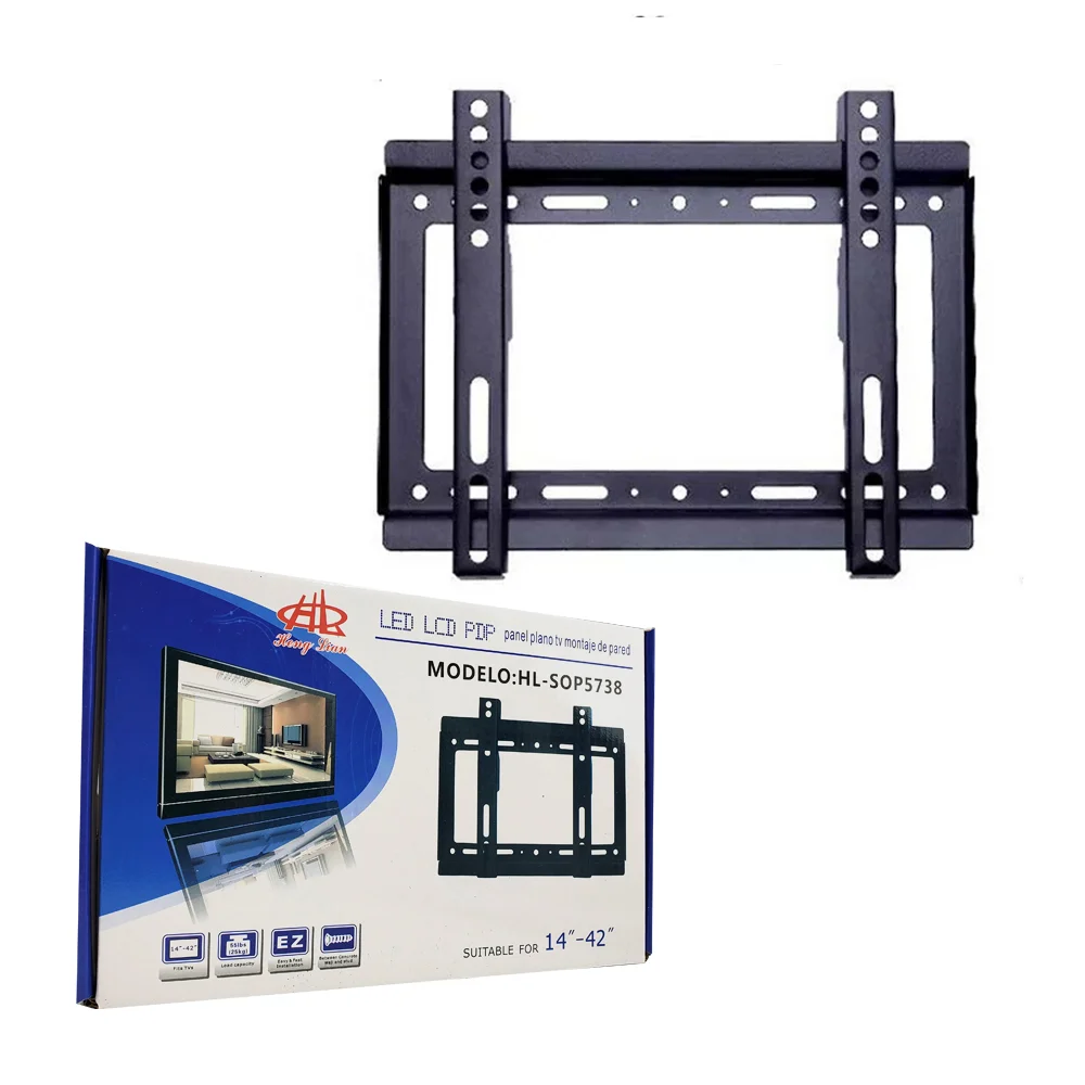 Soporte metálico fjio con capacidad máximo de 25kg para pantalla de 14 a 42 pulgadas / hl-sop5738