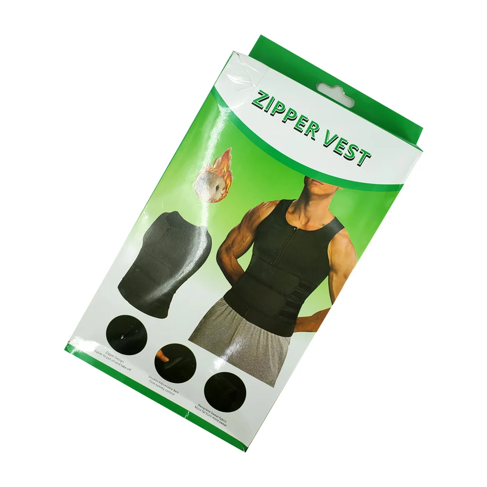 Faja ajustable para corrección de postura y quemar grasa, variedad de tallas / zipper vest / hl-yd5158