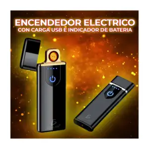 Encendedor eléctrico usb de plasma con indicador de batería